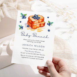 Baby Bruch Blueberries Baby Shower Einladung