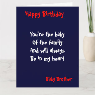 Baby Bruder Birthday Karte