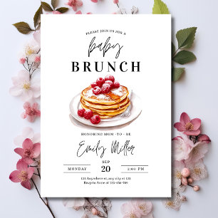Baby Brunch Baby Dusche einladen, Frühstück Pancak Einladung