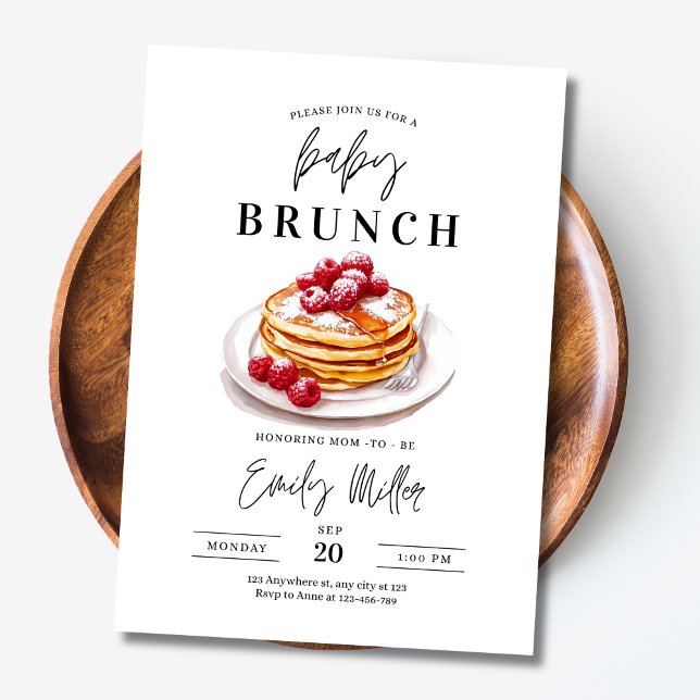 Baby Brunch Baby Dusche einladen, Frühstück Party Einladung (Von Creator hochgeladen)