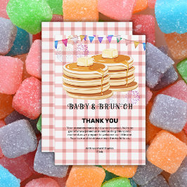 Baby & Brunch-Babydusche Dankeskarte