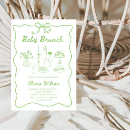 Baby Brunch Babydusche Einladung