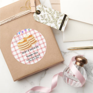 Baby & Brunch-Babydusche Runder Aufkleber