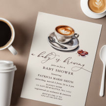 Baby brütet Coffee Gender Neutral Baby Dusche