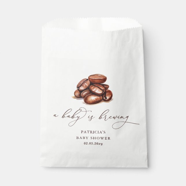 Baby brütet Coffee Gender Neutral Baby Dusche Geschenktütchen (Vorderseite)