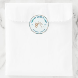Baby brütet Coffee Gender Neutral Baby Dusche Runder Aufkleber