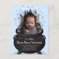 Baby brütet Geburtshinweis Hexenjunge Blue