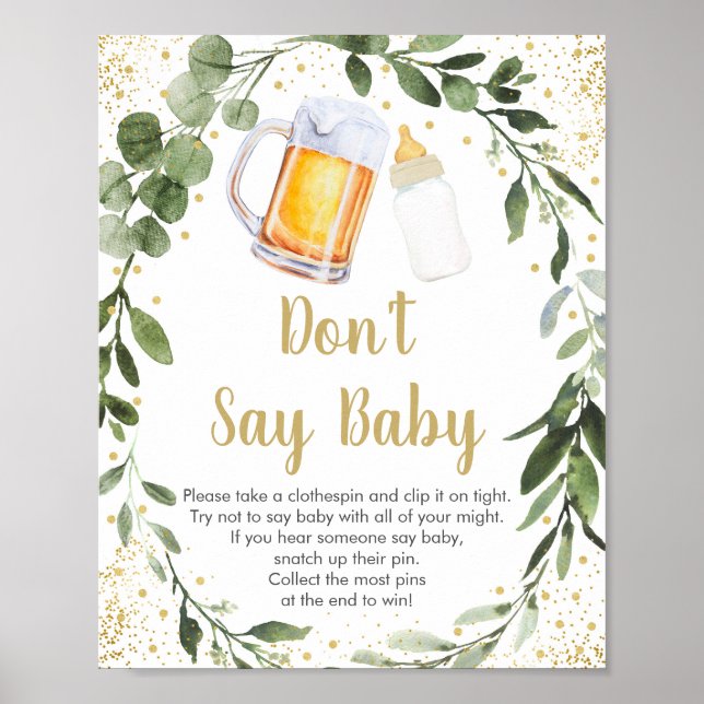 Baby brütet Grüne nicht Baby Game Poster (Vorne)