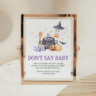 Baby brütet Lila Don't Say Baby Poster