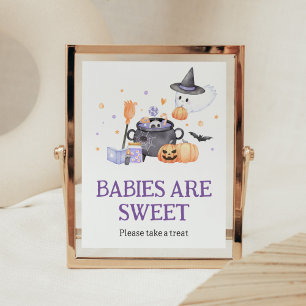 Baby brütet Lila Halloween Babys sind süß Poster