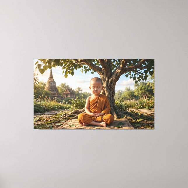 Baby Buddha Leinwanddruck (Vorderseite)