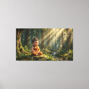 Baby Buddha Leinwanddruck