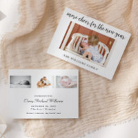 Baby Budget Geburtskarte für Neujahr