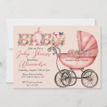 Baby Buggy Girl Babydusche
