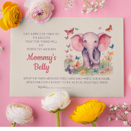 Baby Bump Baby Showroom Guess Mama Bauchgröße Begleitkarte