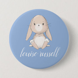 baby bunny baby shower button