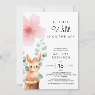 Baby Bunny Cherry Blossom Blume Baby Girl Dusche Einladung