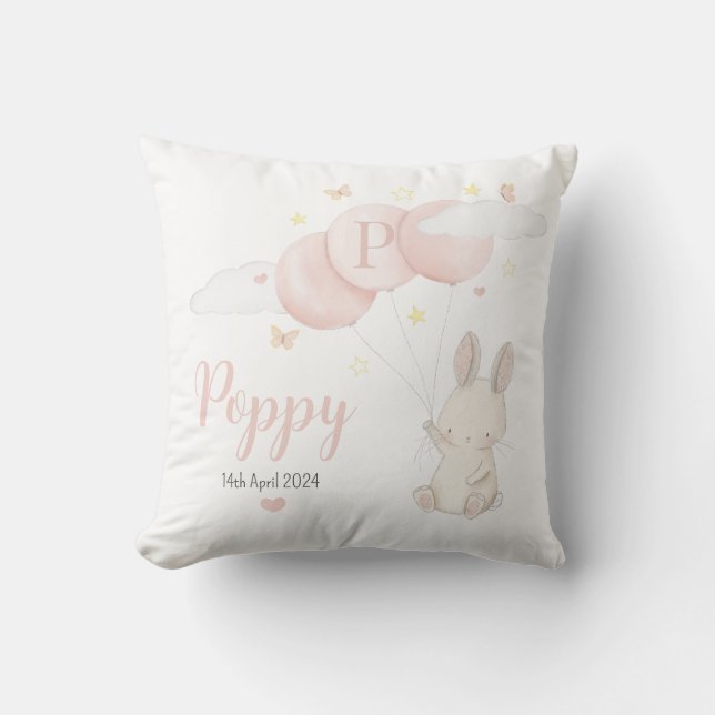 Baby Bunny Cushi für ein neues Baby Geschenk Kissen (Vorderseite)