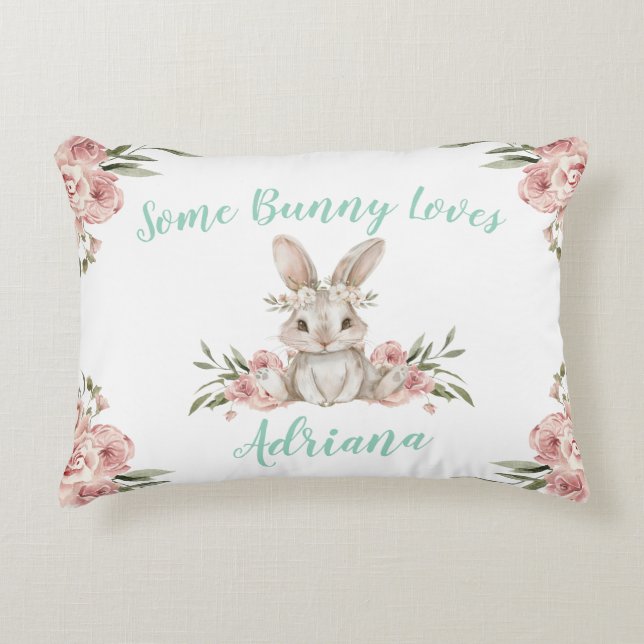 Baby Bunny einige sonnige Lieben Sie Dekokissen (Vorderseite)