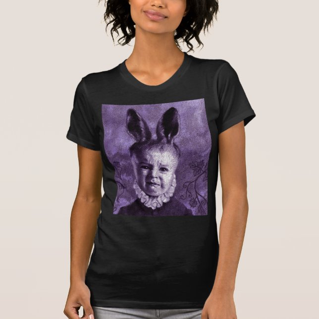 Baby Bunny Ladys zerstörter T - Shirt (Vorderseite)