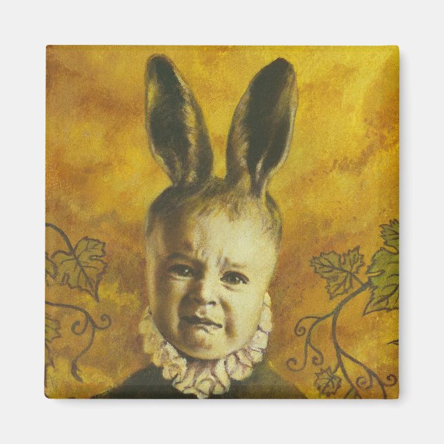 Baby Bunny Mutant Design Magnet (Vorne)