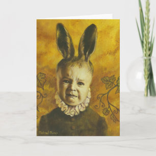 Baby Bunny Mutant Greetings Card Karte