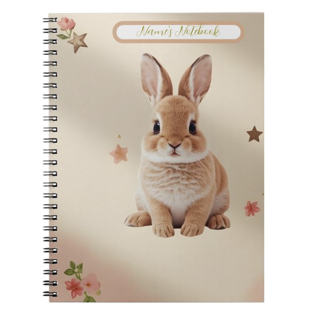 Baby Bunny Pastel Notebook Notizblock (Vorderseite)