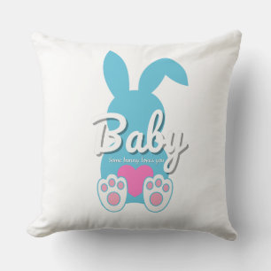Baby Bunny Throw Kissen - Niedliches FamilienOster