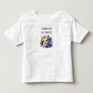 Baby Bunny unter den farbenfrohen Frühlingsblumen Kleinkind T-shirt