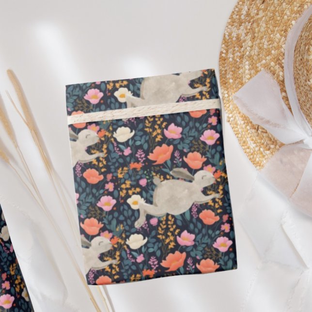 Baby Bunny Woodland Babydusche Geschenkpapier (Von Creator hochgeladen)