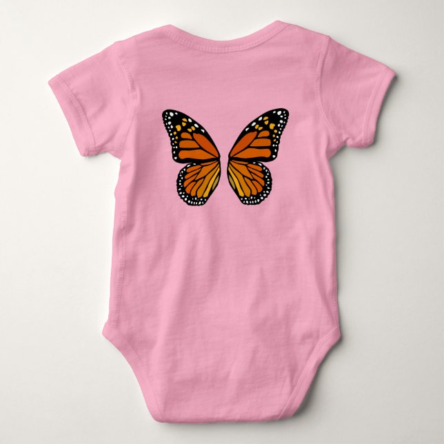 Baby Butterfly Niedlich Butterfly Baby Strampler (Rückseite)