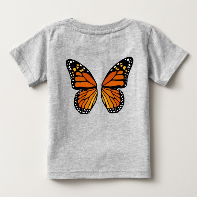Baby Butterfly Shirt Niedlich Butterfly Wings Baby (Rückseite)