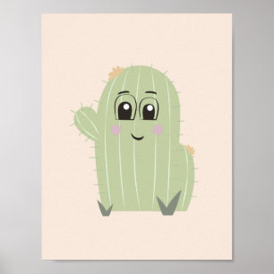 Baby Cactus Kinderzimmer Wall Art Poster