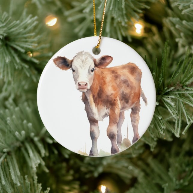 Baby Calf Ornament (Baum)