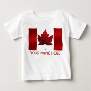 Baby Canada Flag Souvenir Bio One-Piece T-shirt
