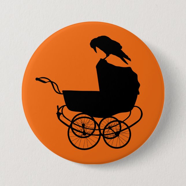 Baby Carriage and Crow Button (Vorderseite)