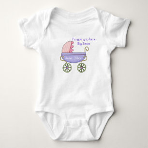 Baby Carriage Pink Säugling Strampler