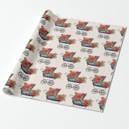 Baby Carriage Xmas Weihnachtsferien Geschenkpapier