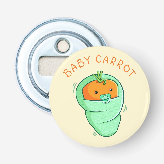 Baby Carrot Pun Flaschenöffner (Vorderseite)