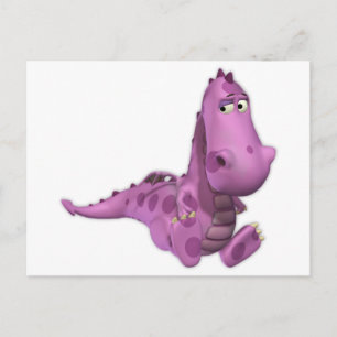 Baby Cartoon Dragons: Smoky Postkarte