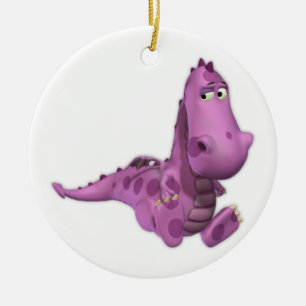 Baby Cartoon Dragons: spottig Keramikornament