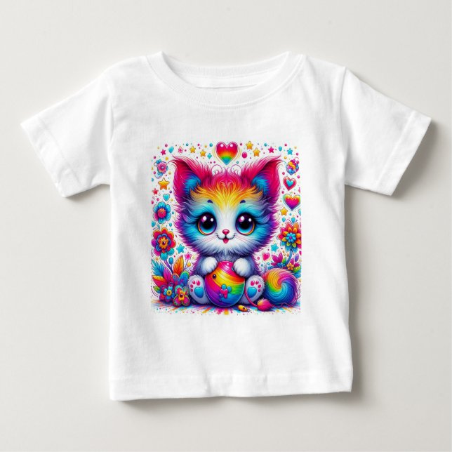 Baby Cat 7 Baby T-shirt (Vorderseite)