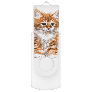 Baby Cat Flash Drive - Malerei USB Stick