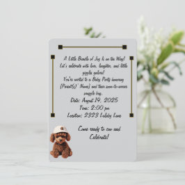 Baby Celebration & Announcement Invitation Einladung