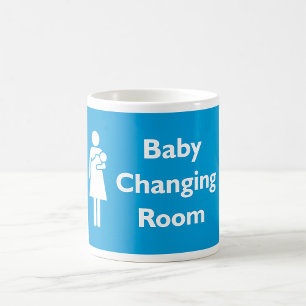 Baby Changing Room Signer Nouveau Parent Café Mug