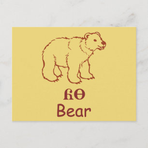 Baby Cherokee Bear Postkarte
