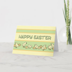 Baby Chickens Happy Oaster Card Feiertagskarte