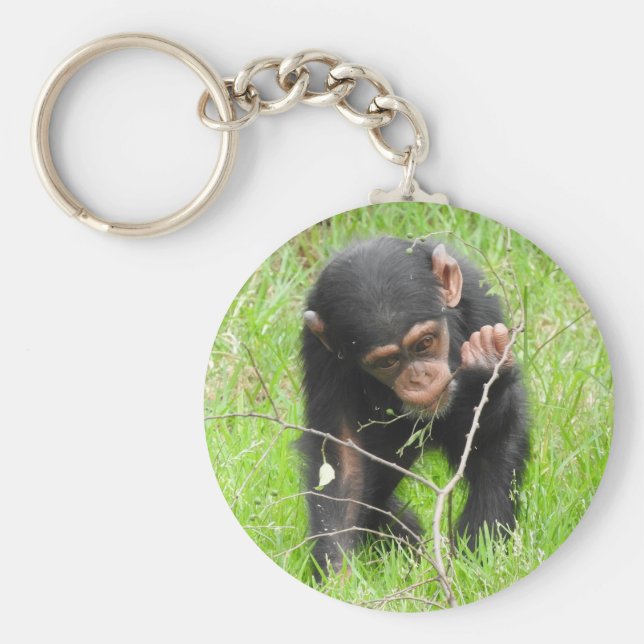 Baby Chimp Schlüsselring Schlüsselanhänger (Vorne)
