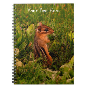Baby Chipmunk Animal Nature Art Notizblock