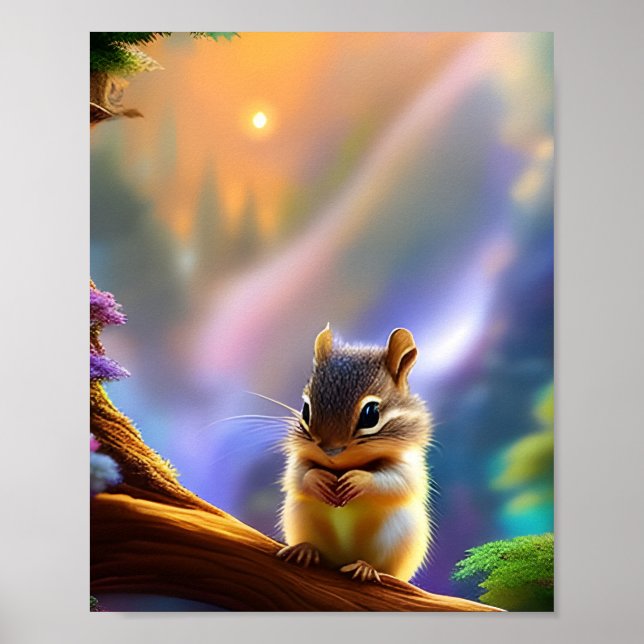 Baby Chipmunk Poster (Vorne)